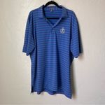Peter Millar  Summer comfort blue striped polo shirt size XL Photo 0