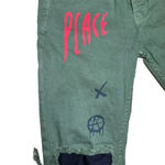 Rare Mariano Denim Street Wear Women's Slim Fit Graphic Jeans Army Green 30x29” Size 30 Photo 2