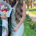 Urban Outfitters Mallory Cowl Neck Slip Dress Green Photo 3