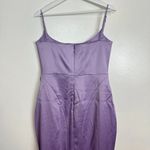 House Of CB  Helena Satin Trim Midi Dress in Orchid Size Large Photo 9