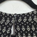 Lulus  Black White Printed Tiered Romper Womens S Beachy Casual Summer Sleeveless Photo 4