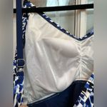 Maxine of Hollywood  Rain Flyaway Blue Tankini Swimsuit Top Plus Size 20W NWT Photo 5