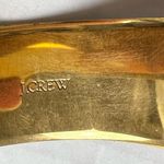 J.Crew Navy Blue Enamel Gold Tone Wide Bangle Bracelet Photo 7