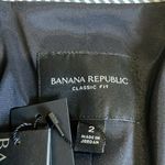 Banana Republic Classic fit Italian Wool Blend Blazer Black Womens size 2 NWT Photo 2