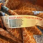 Anthropologie Mini Dress Size XL Ruffled Bell Sleeve Plunging V-Neck Floral Photo 11