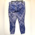 Chico's Chico’s x NYDJ Blue Paisley Skinny Ankle Jeans with LiftxTuck Technology Photo 2