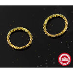 Boutique Sparkling Yellow Gold Plated 925 Margarita Chain‎ Flexible Ring, Sz 6.5 Photo 5