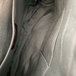 Hobo International  VTG Purse Red Brown Polished Leather Bag Zip Two Handles Photo 13