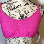 🩵NWT🩵 SUGAR BEACH SEPARATES SWIM TOP VIBRANT PINK W/METALLIC SILVER SIZE LARGE Photo 0