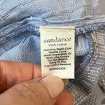 Sundance  Top Size XS Blue Patchwork Stripe Long Sleeve Button Down High Low Hem Photo 8