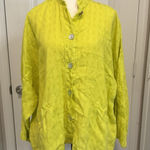 Bryn Walker  Danuta‎ Jacket XS Dandelion Heavy Linen Button Front Oversized USA Photo 0