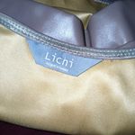 Lichi Faux Leather Crop Top Size S Brown Photo 3