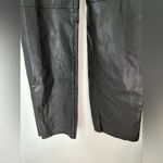 Princess Polly  faux leather black raw hem pants size 2 Photo 4