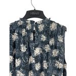 Joie  Baltic Print Blue Floral Smocked Neck Sleeveless Top XL NWT MSRP$198 Photo 2