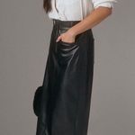 Anthropologie NWOT Pilcro Faux Leather Moto Midi Skirt Photo 2