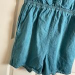 Women's Summer V Neck Short Rompers size small Green Photo 6