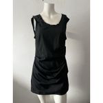 Vera Wang Black Cocktail Dress 8 cotton stretch dragonfly NYE party holiday New Photo 0