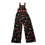 No Boundaries  Jr's Holiday Cat Jumpsuit Stretch Velvet, Sz 1 Photo 8