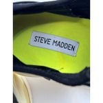 Steve Madden Shoes Women 7 Black NY90 Cinch Tie Myles Sneaker Fashion Outdoor Photo 9