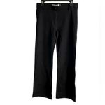 Betabrand  pull on pants black bootcut flare women Large Photo 3