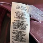 Joie  Pants Womens 8 Burgundy Straight Faux Leather Limited Edition Pants NEW‎ Photo 11