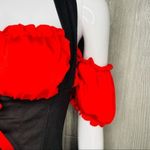 Leg Avenue Steam punk rock black patchwork corset front dress costume cosplay Halloween Photo 2