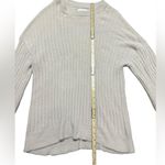 Aerie Small Light Pink Long Sleeve Oversized Ribbed Fuzzy Soft Womens Sweater Photo 4