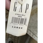 Gap  Corduroy Shirt Size Large Green Heavyweight Y2K Shacket Crochet‎ Boho Photo 6