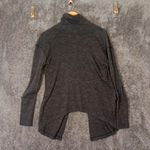 We The Free  Charcoal Split Back Turtleneck Top Pullover Womens XS/TP Photo 0