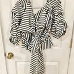 Neiman Marcus NWT Stylekeepers Grey and White Puff Sleeves XS Photo 4