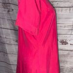 Chico's 0 Button Front Shirt Women S Short Sleeve Collar Chest Pocket Pink Modal Photo 4