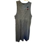 Vintage Christopher & Banks Denim Embroidered Dress Blue Size M Photo 5