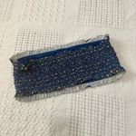 Tory Burch medium smocked ruffle bandeau bikini swim top SW 2907 Photo 6