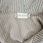 Altar'd State Cropped Corduroy Hooded Jacket Zipper Front Light Tan Beige Medium Photo 7