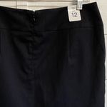 Gap Outlet Stretch Black Gray Pinstripe Pleated Skirt Polyester Uniform NWT Photo 4