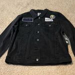 Disney  haunted mansion black patched denim jacket never worn Photo 2