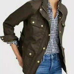 J.Crew Woman Size XS The Downtown Field Utility Jacket Mossy Brown relaxed Fit Photo 0