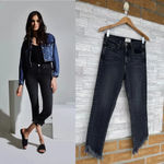 McGuire Denim MCGUIRE Cropped Valletta w Asymmetrical Hem in Ace of Spades Sz 27 Photo 1