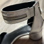 Rebecca Minkoff Ortenne Silver Leather Ankle Strap Sandal Photo 2