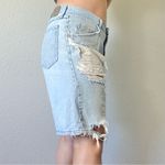 Wrangler Vintage Wranglers Distressed Thrashed High Waisted Baggy Jean Shorts Size 34 Photo 1