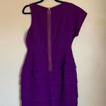 Tibi 5/$25 Purple Asymmetrical Sheath Dress Photo 1