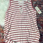 Wishful park Red and white tank top Photo 0