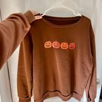 Pumpkin Brown Crew Sweatshirt Size M Photo 0