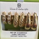 House of Harlow 1960 | Hoop Earring Trio ✨ Gold Photo 3