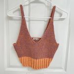 Free People  Here All Day Brami Mauve Pink Combo Knit Crop Women’s Size S Photo 2