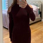 Planet Gold Cold Shoulder Dress  Photo 0