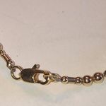 Red & Gold Tone Glass Millefiori Flower Beaded Boho Bracelet Photo 5