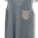 Kaileigh  Blue‎ Striped Tank Top Photo 0