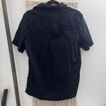 H&M Black Button Down Short Sleeve Shirt Photo 4