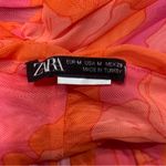 ZARA • strapless crop corset top orange red medium Photo 2